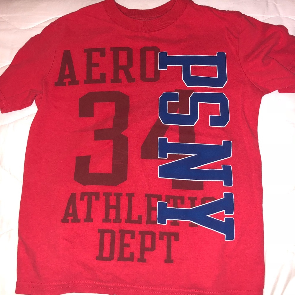 boys aeropostale red tee